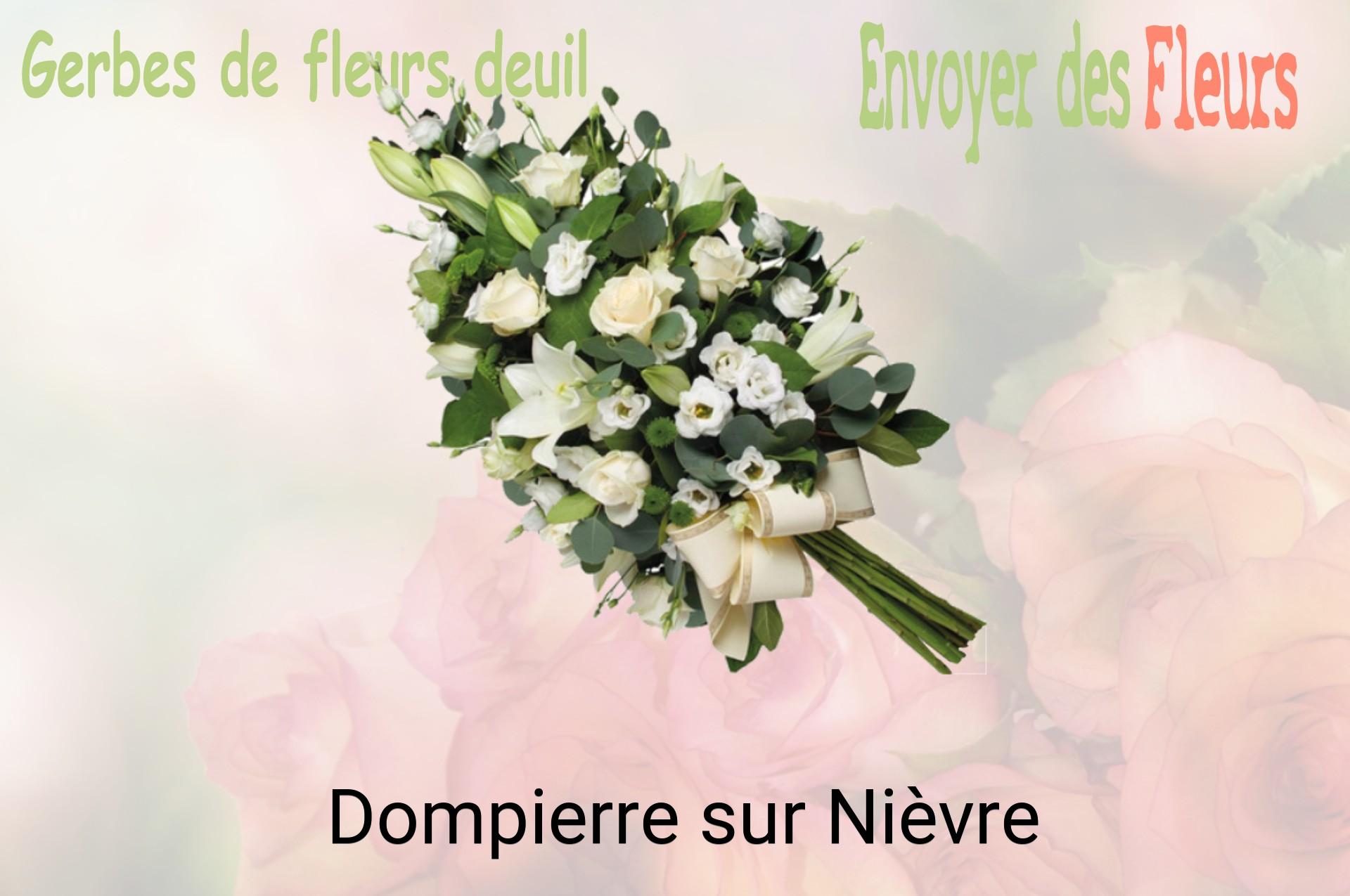 Gerbe de fleurs de deuil livrée à Dompierre-sur-Nièvre